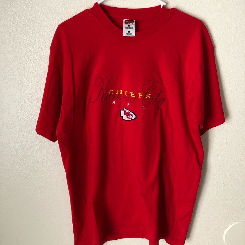 Vintage Kansas City Chiefs Embroidered Single Stitch Tee